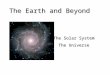 The Earth and Beyond The Solar System The Universe