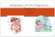 SBI 3U Diseases of the Digestive System. What is a digestive tract disease? Every now and then you may feel discomfort in the digestive tract caused by