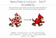Nanofabrication: Self Assembly ME584 Introduction to Nanotechnology Nick Bublavi, Kevin Voss, Greg Behrmann April 29, 2005 “The spontaneous association