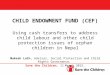 CHILD ENDOWMENT FUND (CEF) Using cash transfers to address child labour and other child protection issues of orphan children in Nepal Mukesh Lath, Advisor,