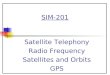 SIM-201 Satellite Telephony Radio Frequency Satellites and Orbits GPS