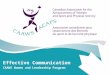 Effective Communication CAAWS Women and Leadership Program