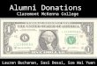 Alumni Donations Claremont McKenna College Lauren Buchanan, Sasi Desai, Sze Wai Yuen