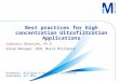 Best practices for high concentration Ultrafiltration Applications Subhasis Banerjee, Ph.D. Group Manager, BSN, Merck Millipore Biowavers, Biologics &