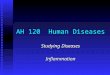 AH 120 Human Diseases Studying Diseases Inflammation