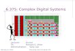 6.375: Complex Digital Systems Lecturer: Arvind TA: Richard S. Uhler Administration: Sally Lee February 6, 2013 L01-1