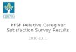 PFSF Relative Caregiver Satisfaction Survey Results 2010-2011
