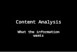 Content Analysis What the information wants. Modeling Exercise  eattle-WA/Ava-Queen- Anne/102736.268?SearchCriteria=o