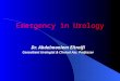 Emergency in Urology Dr. Abdelmoniem Eltraifi Consultant Urologist & Clinical Ass. Professor
