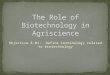 Objective 8.01: Define terminology related to biotechnology