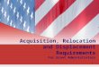 1 Acquisition, Relocation and Displacement Requirements For Grant Administrators