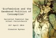 ‘Ecofeminism and the Gendered Politics of Consumption’ Socialist Feminist Day School Christchurch 26 th April 2014 Sionainn Byrnes