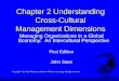 Chapter 2 Understanding Cross-Cultural Management Dimensions Managing Organizations in a Global Economy: An Intercultural Perspective First Edition John