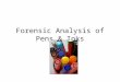 Forensic Analysis of Pens & Inks. Video link  Cs 9 min  Cs