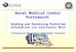Naval Medical Center Portsmouth Sending and Receiving Protected Information via Electronic Mail Information Management Department Training Division