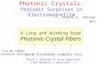 A Long and Winding Road Photonic-Crystal Fibers Photonic Crystals: Periodic Surprises in Electromagnetism Steven G. Johnson MIT 1/31/02 INSPEC literature