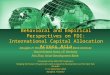 Behavioral and Empirical Perspectives on FDI: International Capital Allocation Across Asia Behavioral and Empirical Perspectives on FDI: International