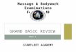 PART 4 GRAND BASIC REVIEW Massage & Bodywork Examinations For NCBTMB STARFLEET ACADEMY