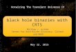 Searching for supermassive black hole binaries with CRTS Matthew J. Graham Center for Data-Driven Discovery, Caltech and NOAO May 12, 2015 Hotwiring The