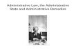 Administrative Law, the Administrative State and Administrative Remedies
