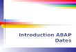 Introduction ABAP Dates. Slide 2 Lecture Overview I go into more depth than your book about how currency and quantity values work