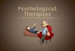 Psychological Therapies   