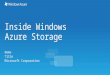 Inside Windows Azure Storage Name Title Microsoft Corporation