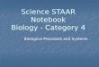 Science STAAR Notebook Biology - Category 4 Biological Processes and Systems