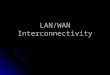 LAN/WAN Interconnectivity. Learning Objectives Explain the OSI reference model, which sets standards for LAN and WAN communications Explain the OSI reference