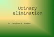 Urinary elimination Dr. Dergham M. Hameed. Urinary System Kidneys and ureters Bladder Urethra