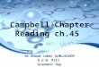 Campbell Chapter Reading ch.45 Dr.Ahmad Jaber ALMUJALHEM K.U.B. RIII Academic Day