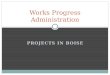 PROJECTS IN BOISE Works Progress Administration