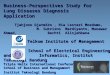 Business-Perspectives Study for Lung Diseases Diagnosis Application Tjahjono Djatmiko, Ria Lestari Moedomo, M. Sukrisno Mardiyanto, Munawar Ahmad, Bachti