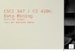 CSCI 347 / CS 4206: Data Mining Module 03: Output Topic 02: Decision Tables