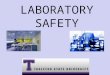 LABORATORY SAFETY. Lab Safety Awareness This course was developed to establish best work practices for TSU personnel. In this course we will discuss: