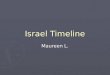 Israel Timeline Maureen L.. Kingdom of Israel ► 930 BC to 720 BC ► The Kingdom of Israel is the earliest known civilization that inhabited the Israel