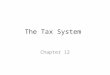 The Tax System Chapter 12. What Are Taxes and When Do You Have to Pay Them? Taxes are payments to local, state or national governments. They are the government’s