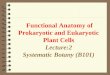 Functional Anatomy of Prokaryotic and Eukaryotic Plant Cells Lecture:2 Systematic Botany (B101)