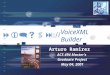 VoiceXML Builder Arturo Ramirez ACS 494 Master’s Graduate Project May 04, 2001