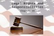 Legal Rights and Responsibilities Chapter 15. The Sources of Our Laws Chapter 15 Section 1