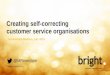 Www.brightindex.co.uk Copyright © Bright UK Ltd Creating self-correcting customer service organisations Twickenham Stadium, July 2015 @MRennstam