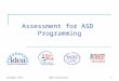 Assessment for ASD Programming November 2012IDEA Partnership1