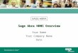 Your Name Your Company Name Date Sage Abra HRMS Overview