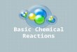 Basic Chemical Reactions. What is a Chemical Reaction? A Chemical reaction occurs when ever a chemical bond is formed, broken or rearranged. A chemical