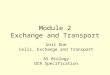 Module 2 Exchange and Transport Unit One Cells, Exchange and Transport AS Biology OCR Specification