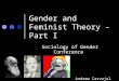 Gender and Feminist Theory - Part I Sociology of Gender Conference Andrew Carvajal