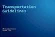 HP Provider Relations October 2011 Transportation Guidelines