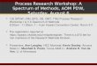 8/28/2015 Process Research Workshop: A Spectrum of Methods, AOM PDW, Saturday, August 6  102 SPDW: (RM, BPS, OB, OMT, TIM) Process Research Workshop I