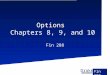 Drake DRAKE UNIVERSITY Fin 288 Options Chapters 8, 9, and 10 Fin 288
