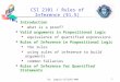 Dr. Zaguia-CSI2101-W081 CSI 2101 / Rules of Inference (§1.5) Introduction what is a proof? Valid arguments in Propositional Logic equivalence of quantified